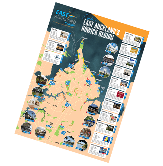 tourism maps east auckland