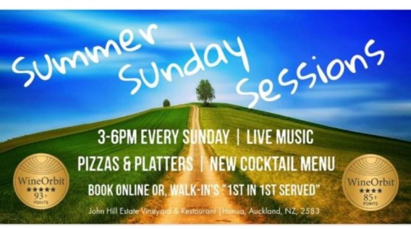 Summer Sunday Sessions | John Hill Estate Vineyard & Restaurant | 28 Jan to 31 Mar 2023