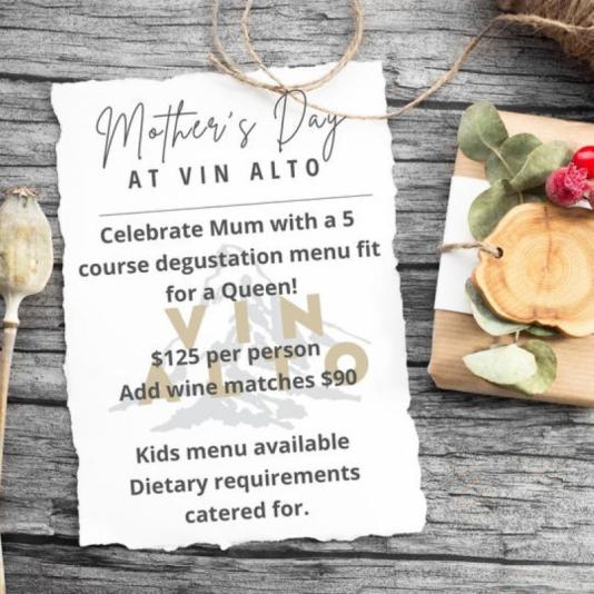 MOTHER'S DAY at VIN ALTO | Clevedon