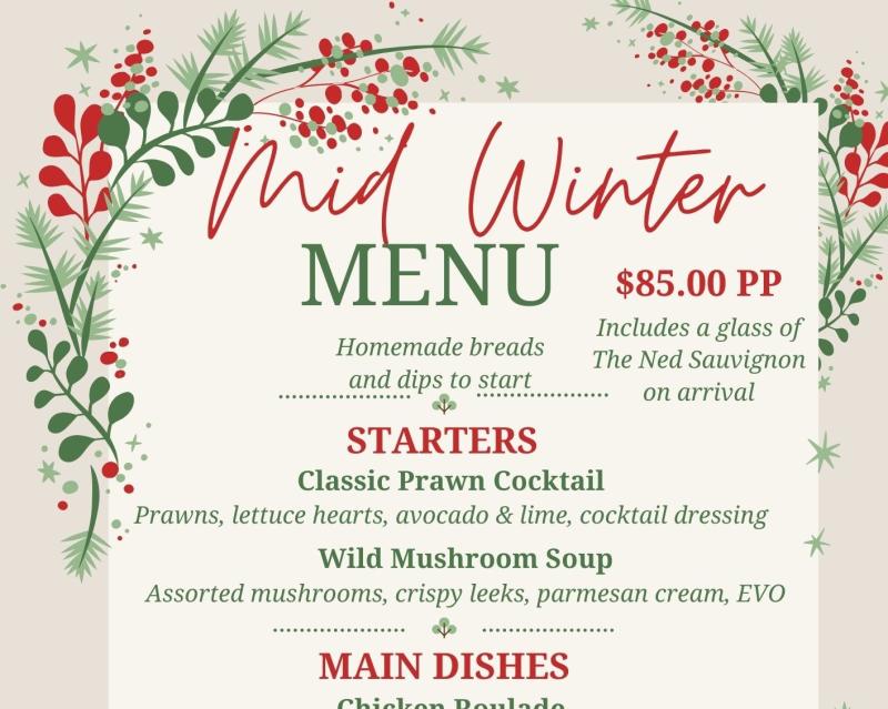 MID-WINTER CHRISTMAS DINNER | Good Home, Howick
