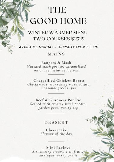 Mon-Thur Dinner Special 2 Courses $27.50 | The Good Home